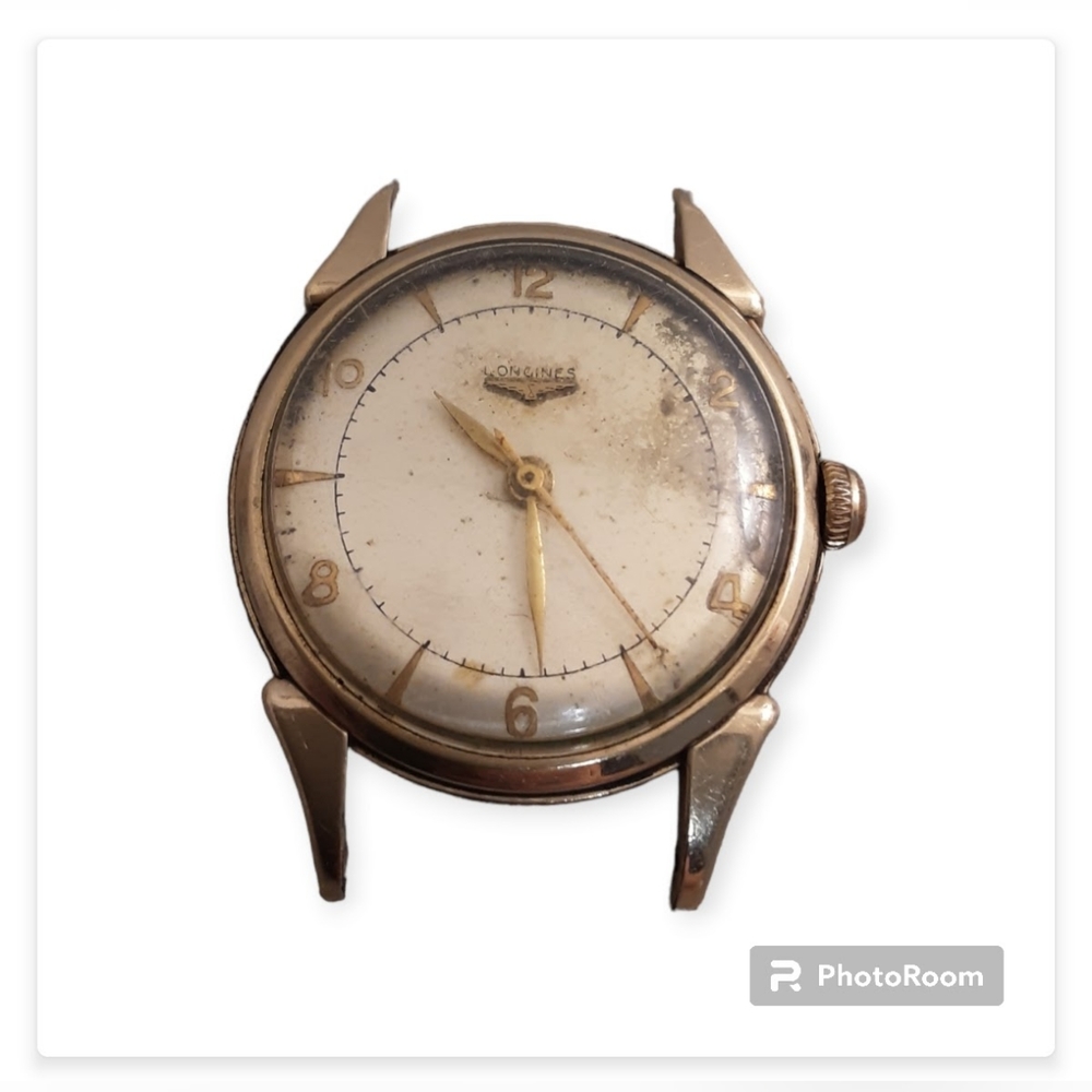 WORKING Longines Antique 10K Gold Filled Vintage Mechanical Mens Watch